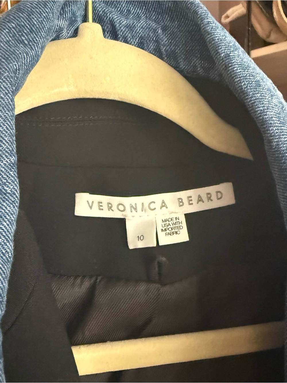 Veronica Beard Dark Navy ‘Miller Dickey’ Blazer with Gold Buttons - Picture 8 of 8